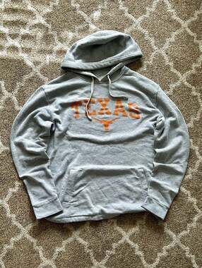 Texas Longhorns Grey Hoodie - 100% Cotton